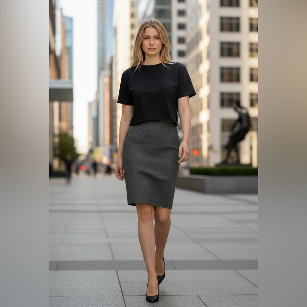 Theory brand. The most fabulous, flattering and versatile pencil skirt. Size 6. - Picture 2 of 8